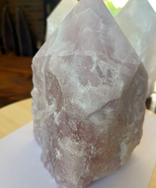 HUGE Extra Large Tall Point 20 Premium Rose Quartz Pink Crystal Quartz 5287g H21xW14xD12cm - Image 11