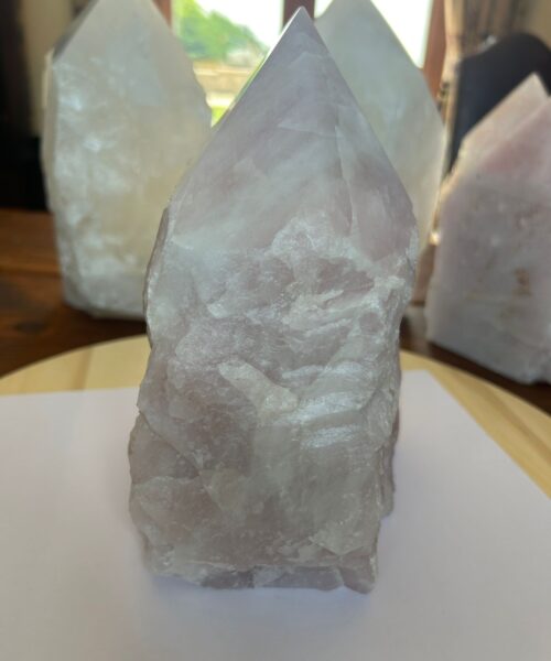 HUGE Extra Large Tall Point 20 Premium Rose Quartz Pink Crystal Quartz 5287g H21xW14xD12cm - Image 4