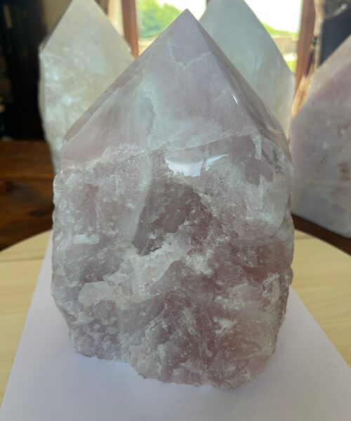 HUGE Extra Large Tall Point 20 Premium Rose Quartz Pink Crystal Quartz 5287g H21xW14xD12cm - Image 5