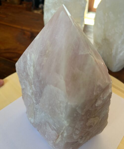 HUGE Extra Large Tall Point 20 Premium Rose Quartz Pink Crystal Quartz 5287g H21xW14xD12cm - Image 9