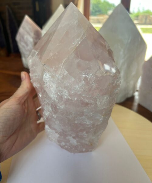HUGE Extra Large Tall Point 17 Premium Rose Quartz Pink Crystal Quartz 5360g H24xW13xD15cm - Image 11