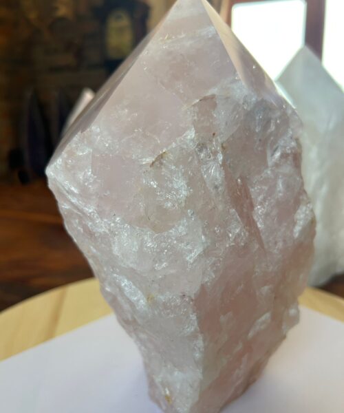 HUGE Extra Large Tall Point 17 Premium Rose Quartz Pink Crystal Quartz 5360g H24xW13xD15cm - Image 5