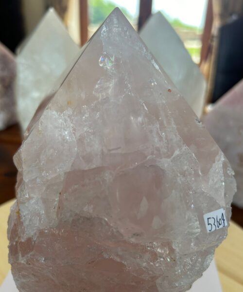 HUGE Extra Large Tall Point 17 Premium Rose Quartz Pink Crystal Quartz 5360g H24xW13xD15cm - Image 9