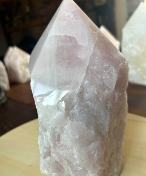 HUGE Extra Large Tall Point 19 Premium Rose Quartz Pink Crystal Quartz 5488g H23xW12xD15cm - Image 10