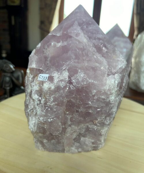 HUGE Extra Large Tall Point 18 Premium Rose Quartz Pink Crystal Quartz 5735g H19xW15xD16cm