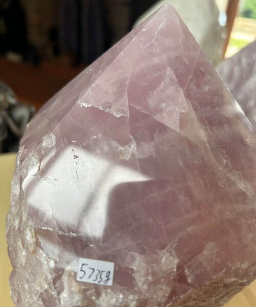 HUGE Extra Large Tall Point 18 Premium Rose Quartz Pink Crystal Quartz 5735g H19xW15xD16cm - Image 11
