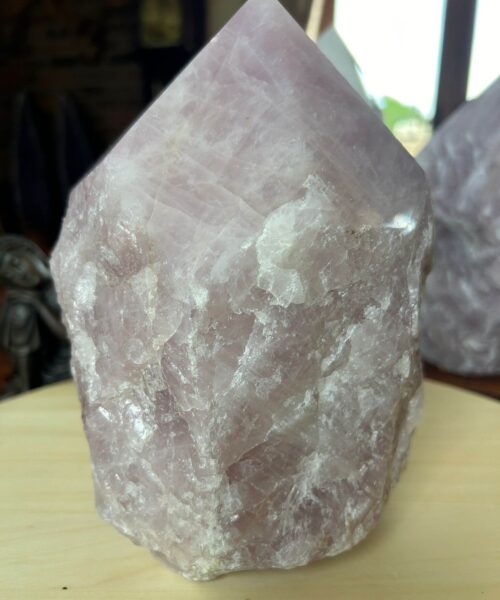 HUGE Extra Large Tall Point 18 Premium Rose Quartz Pink Crystal Quartz 5735g H19xW15xD16cm - Image 6
