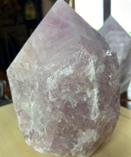 HUGE Extra Large Tall Point 18 Premium Rose Quartz Pink Crystal Quartz 5735g H19xW15xD16cm - Image 7