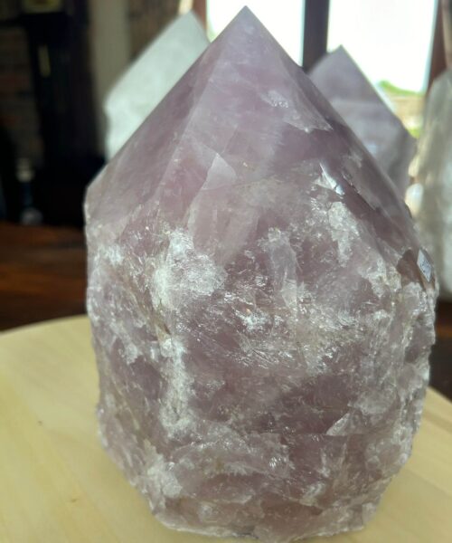 HUGE Extra Large Tall Point 18 Premium Rose Quartz Pink Crystal Quartz 5735g H19xW15xD16cm - Image 8
