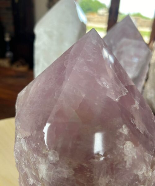 HUGE Extra Large Tall Point 18 Premium Rose Quartz Pink Crystal Quartz 5735g H19xW15xD16cm - Image 9