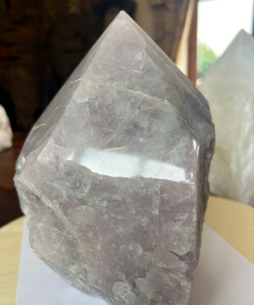 HUGE Extra Large Tall Point 15 Premium Rose Quartz Pink Crystal Quartz 5918g H22xW15xD16cm - Image 3
