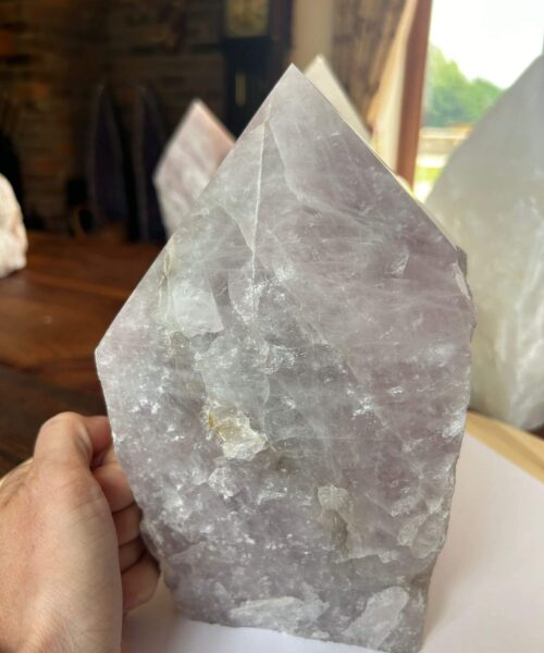 HUGE Extra Large Tall Point 15 Premium Rose Quartz Pink Crystal Quartz 5918g H22xW15xD16cm - Image 4