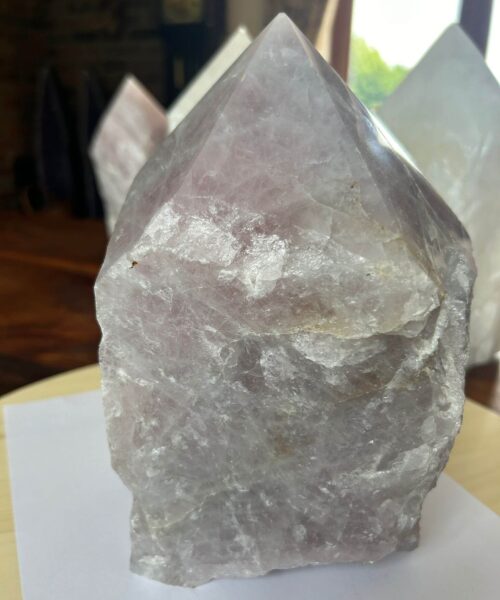 HUGE Extra Large Tall Point 15 Premium Rose Quartz Pink Crystal Quartz 5918g H22xW15xD16cm - Image 5
