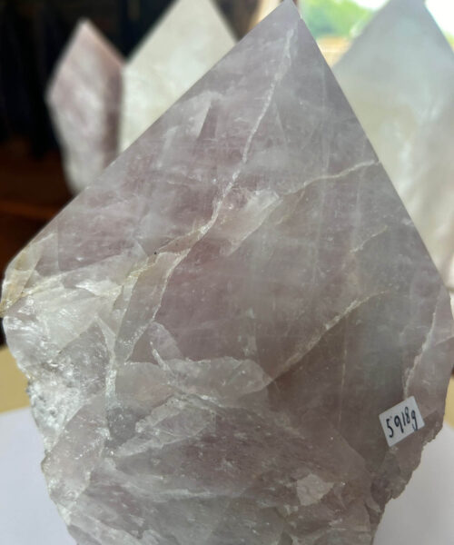 HUGE Extra Large Tall Point 15 Premium Rose Quartz Pink Crystal Quartz 5918g H22xW15xD16cm - Image 6