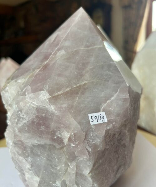 HUGE Extra Large Tall Point 15 Premium Rose Quartz Pink Crystal Quartz 5918g H22xW15xD16cm - Image 9