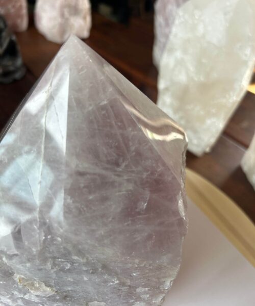 HUGE Extra Large Tall Point 15 Premium Rose Quartz Pink Crystal Quartz 5918g H22xW15xD16cm - Image 10