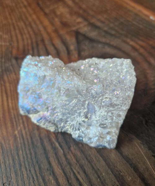 Alternative view of Premium High Grade Amethyst Angel Aura Druzy 209 Mini Geode Cluster Piece Cut Base 277g H4.5xW8xD6.5cm