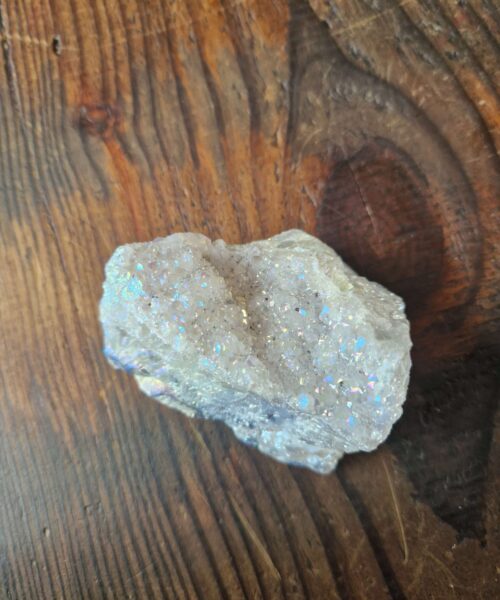 Premium High Grade Amethyst Angel Aura Druzy 209 Mini Geode Cluster Piece Cut Base 277g H4.5xW8xD6.5cm - Image 10