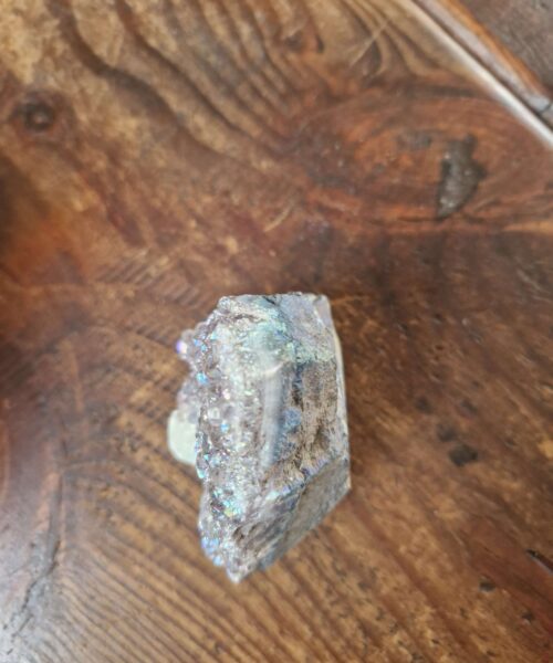 Premium High Grade Amethyst Angel Aura Druzy 210 Mini Geode Cluster Piece Cut Base 410g H8xW9.5xD7cm - Image 3