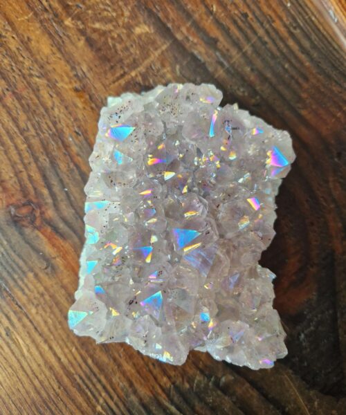 Premium High Grade Amethyst Angel Aura Druzy 215 Mini Geode Cluster Piece Cut Base 580g H9xW10.5xD8cm - Image 5
