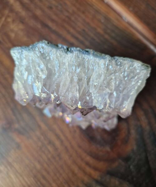 Premium High Grade Amethyst Angel Aura Druzy 215 Mini Geode Cluster Piece Cut Base 580g H9xW10.5xD8cm - Image 7