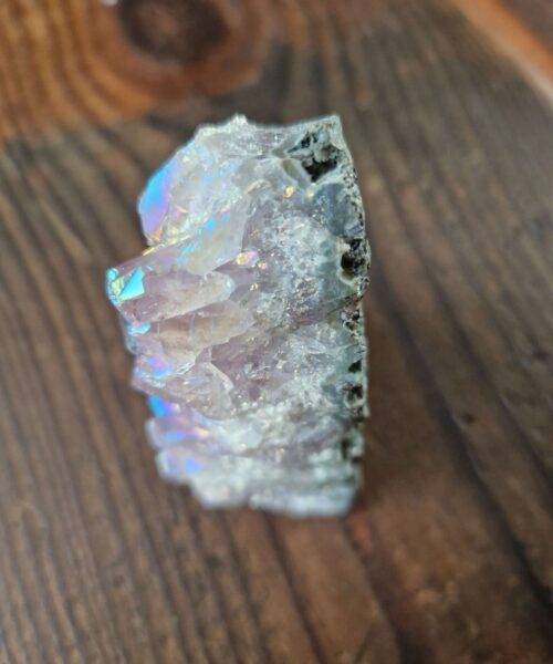 Premium High Grade Amethyst Angel Aura Druzy 216 Mini Geode Cluster Piece Cut Base 264g H8.5xW9xD6cm - Image 6