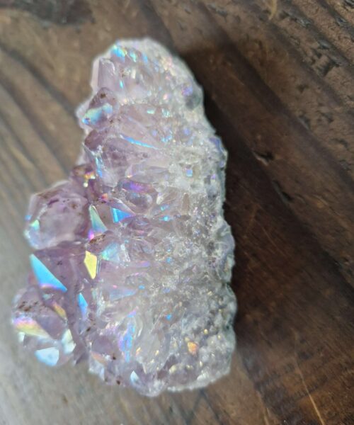 Premium High Grade Amethyst Angel Aura Druzy 216 Mini Geode Cluster Piece Cut Base 264g H8.5xW9xD6cm - Image 8