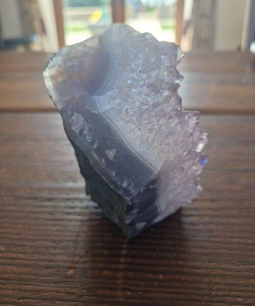 Premium High Grade Amethyst Angel Aura Druzy 219 Mini Geode Cluster Piece Cut Base 423g H8.5xW5x5cm - Image 7