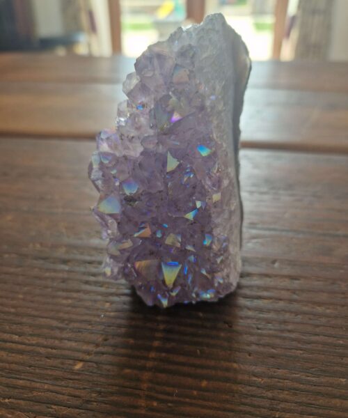 Premium High Grade Amethyst Angel Aura Druzy 219 Mini Geode Cluster Piece Cut Base 423g H8.5xW5x5cm - Image 10