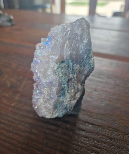 Premium High Grade Amethyst Angel Aura Druzy 222 Mini Geode Cluster Piece Cut Base 250g H8x4.5x5cm - Image 5