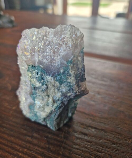Premium High Grade Amethyst Angel Aura Druzy 222 Mini Geode Cluster Piece Cut Base 250g H8x4.5x5cm - Image 6