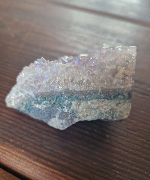 Premium High Grade Amethyst Angel Aura Druzy 222 Mini Geode Cluster Piece Cut Base 250g H8x4.5x5cm - Image 10