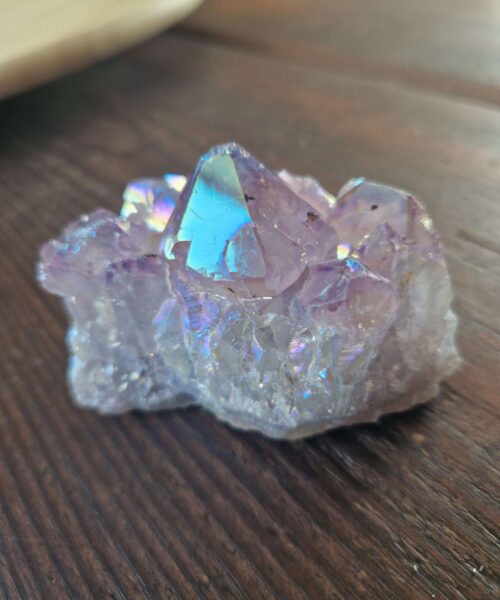Premium High Grade Amethyst Angel Aura Druzy 223 Mini Geode Cluster Piece Cut Base 276g H7.5xW6xD5cm - Image 7
