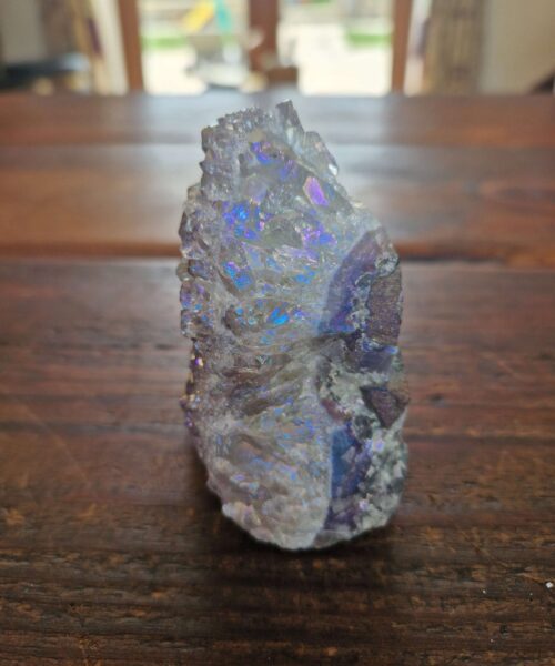 Premium High Grade Amethyst Angel Aura Druzy 224 Mini Geode Cluster Piece Cut Base 245g H8xW7xD5cm - Image 7