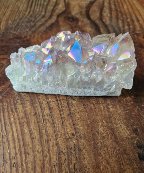 Premium High Grade Amethyst Angel Aura Druzy 208 Mini Geode Cluster Piece Cut Base 376g H5xW10xD4.5cm