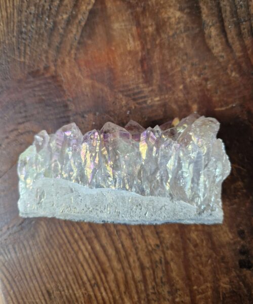Premium High Grade Amethyst Angel Aura Druzy 208 Mini Geode Cluster Piece Cut Base 376g H5xW10xD4.5cm - Image 10