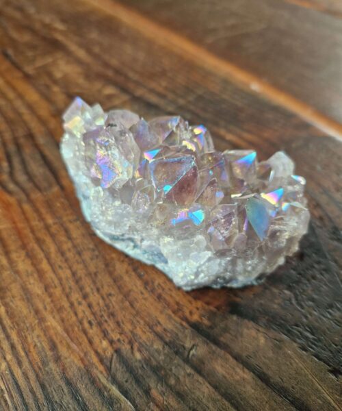 Premium High Grade Amethyst Angel Aura Druzy 213 Mini Geode Cluster Piece Cut Base 247g H8xW9xD4cm - Image 10