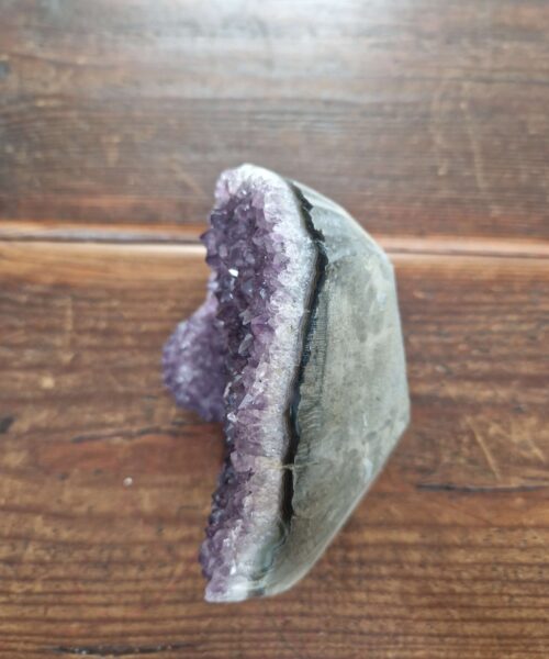 Premium High Grade Amethyst Druzy 308 Mini Geode Cluster Piece Cut Base 1.605g H13.5xW13xD8cm - Image 8
