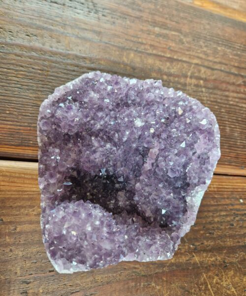 Premium High Grade Amethyst Druzy 308 Mini Geode Cluster Piece Cut Base 1.605g H13.5xW13xD8cm - Image 9