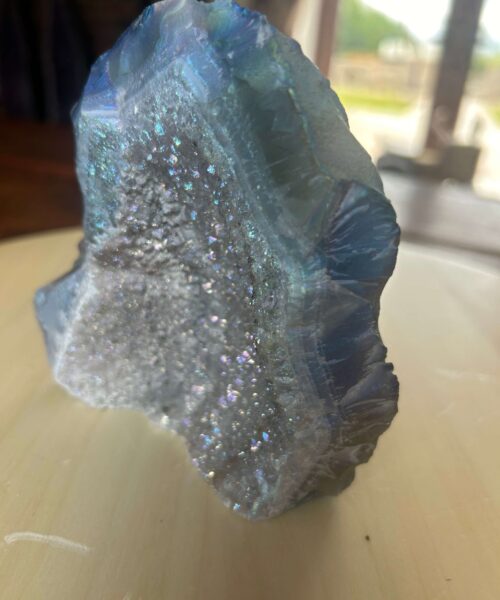 Alternative view of Premium High Grade Amethyst Angel Aura Druzy 204 Mini Geode Cluster Piece Cut Base 696g H11xW12xD11.5cm