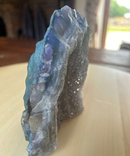 Premium High Grade Amethyst Angel Aura Druzy 204 Mini Geode Cluster Piece Cut Base 696g H11xW12xD11.5cm - Image 5