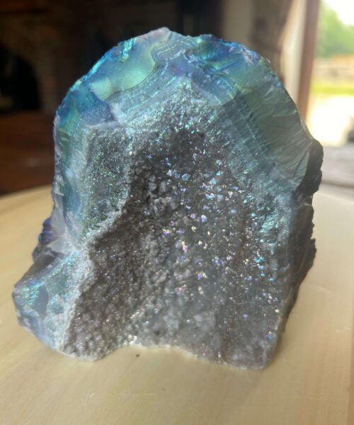 Premium High Grade Amethyst Angel Aura Druzy 204 Mini Geode Cluster Piece Cut Base 696g H11xW12xD11.5cm - Image 6