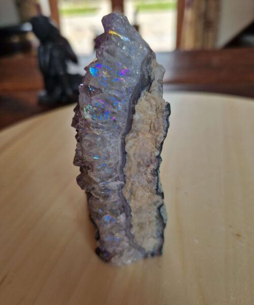 Premium High Grade Amethyst Angel Aura Druzy 206 Mini Geode Cluster Piece Cut Base 329g H9.5xW10.5x6cm - Image 3