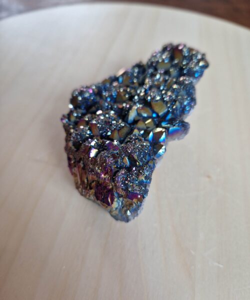 Premium High Grade Rainbow Aura Titanium Raw Druzy Cluster Pieces 311g H5.5xW6.5xD11cm - Image 5