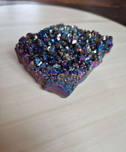 Premium High Grade Rainbow Aura Titanium Raw Druzy Cluster Pieces 333g H10.5xW8xD4.5cm - Image 3