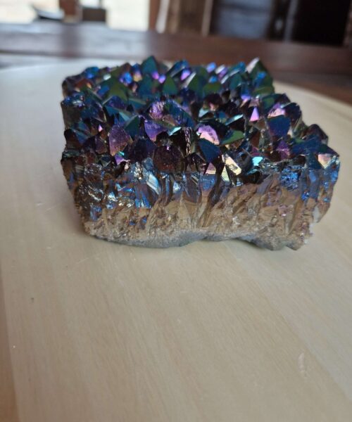 Premium High Grade Rainbow Aura Titanium Raw Druzy Cluster Pieces 889g H4.5xW13xD11.5cm - Image 11