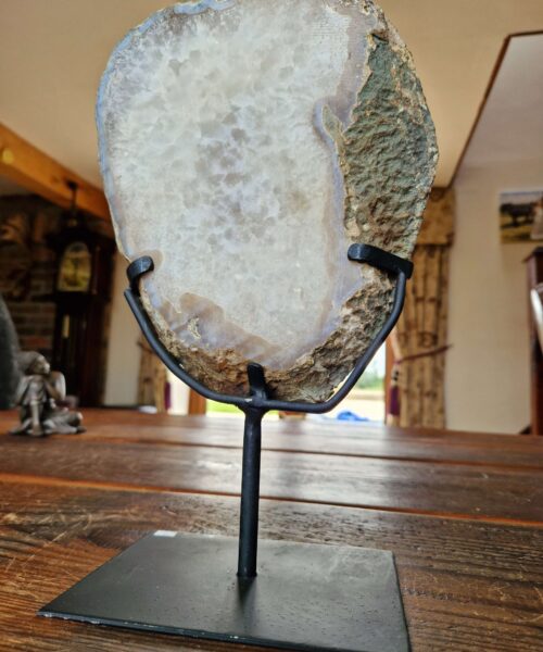 Large Premium Agate Natural Slice on Stand 7 – 2.704g - H34.5xW20xD12cm - Image 9