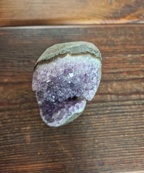 Premium High Grade Amethyst Druzy 329 Mini Geode Cluster Piece Cut Base 739g H11xW7xD8cm - Image 8