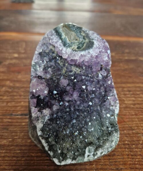 Premium High Grade Amethyst Druzy 332 Mini Geode Cluster Piece Cut Base 505g H7xW7xD8.5cm - Image 6