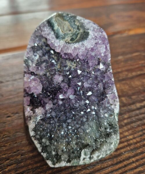 Premium High Grade Amethyst Druzy 332 Mini Geode Cluster Piece Cut Base 505g H7xW7xD8.5cm - Image 8